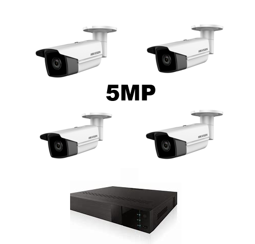 Full system - 4 Security Cameras - 5MP